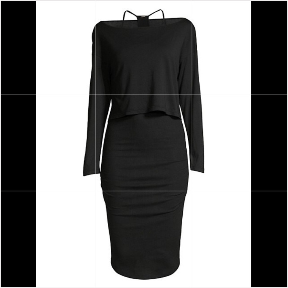 Monrow NWT Baby Thermal Layered Dress Set